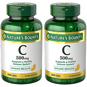 250-Count Nature's Bounty 500mg Vitamin C Tablets 2 for $7.05 ($3.53 each) w/ S&S + Free Shipping w/ Prime or on $35+