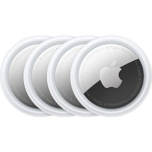 4-Pack Apple AirTags Bluetooth Tracking Device $80 + Free Shipping or Free Store Pickup at Best Buy