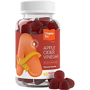60-Count Chapter Six Apple Cider Vinegar Gummies $2 w/ S&S + Free Shipping w/ Prime or on $35+