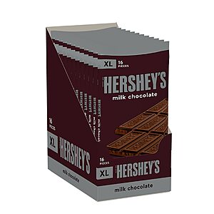 12-Count 4.4-Oz HERSHEY'S Milk Chocolate XL Bars $12.60 w/ S&S + Free Shipping w/ Prime or on $35+