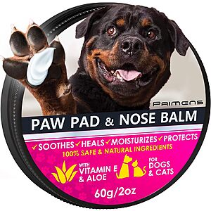 Primens Natural Pet Paw & Nose Protection Balm for Dogs & Cats: 55% Off: 2-Oz $4.50, 0.5-Oz $2.70 + Free Shipping w/ Prime or on $35+