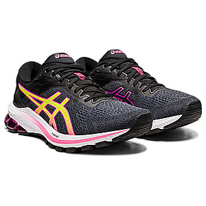 ASICS Women's GT-1000 10 Running Shoes: Black/Hot Pink (Standard) or French Blue/Digital Grape (Wide) $39.95 + Free Shipping on $50+