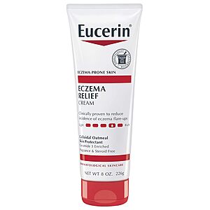 8-Oz Eucerin Eczema Relief Cream + $5 Amazon Credit $10.35, 0.65-Oz Aquaphor Healing Balm Stick + $4 Amazon Credit $8.40 & More w/ S&S + FS w/ Prime or on $35+