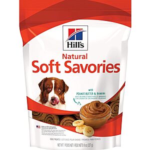 Hill's Natural Dog Treats: 30% Off: 8-Oz Soft Savories (Peanut Butter & Banana) $5.05,  3-Oz Training Soft & Chewy Treats $3.25 & More w/ S&S + Free Shipping w/ Prime or on $35+