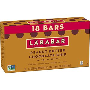 18-Count 1.6-oz Larabar Fruit & Nut Gluten Free Bars (Various Flavors) from 2 for $23.65 & More w/ S&S + Free S&H