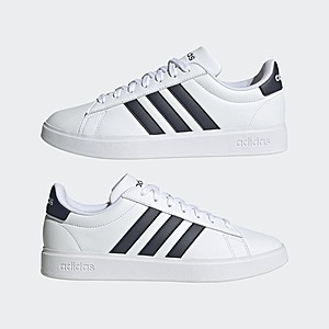 adidas Men's Grand Court 2.0 Shoes (Cloud White/Legend Ink, sizes 10.5-13) $20.15 + Free Shipping