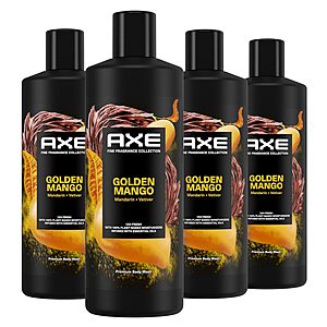 4-Count 18-Oz AXE Men's Fine Fragrance Body Wash (Golden Mango) $12.80 ($3.20 each) w/ S&S + Free Shipping w/ Prime or on $35+