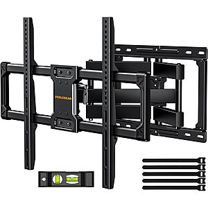 **Price Down** Prime Members: Perlegear Full Motion TV Wall Mount (for 37-82" TVs) $26.20 + Free Shipping