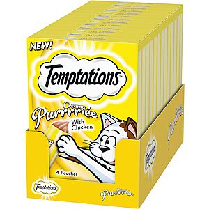 Select Amazon Accounts (YMMV): 44-Count 0.42-Oz Temptations Creamy Puree Cat Treat (Chicken) $13.35 w/ S&S + Free Shipping w/ Prime or on $35+