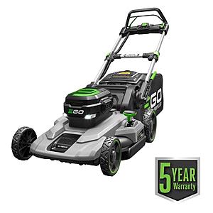 EGO - 21 in. 56V Lithium-Ion Cordless Electric Walk Behind Self Propelled Mower, 7.5 Ah Battery and Charger Included - $469 - Home Depot