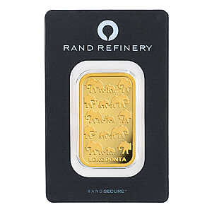 1 oz Gold Bar Rand Refinery (New in Assay) $1999.99