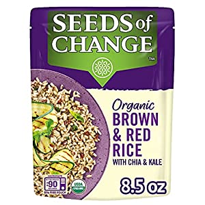 Amazon: SEEDS OF CHANGE Organic Brown & Red Rice w/Chia & Kale, 8.5 Ounce, Pack of 12 Microwavable Pouches - Lowest Price Ever $17.05