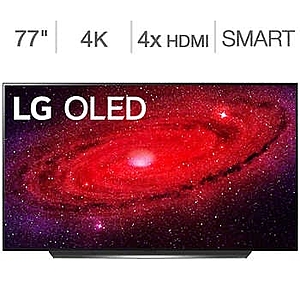 LG 77" Class - CX Series - 4K UHD OLED TV - $100 Allstate Protection Plan Bundle Included - $3049.99 at Costco