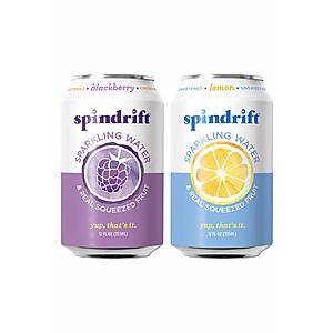 48-Pack 12-Oz Spindrift Sparkling Water Variety Pack (Blackberry & Lemon) $14.70