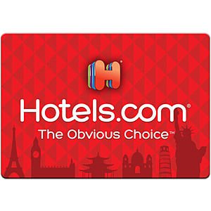 $100 Hotels.com Physical Gift Card For $67.50 + FS (eBay Daily Deal)