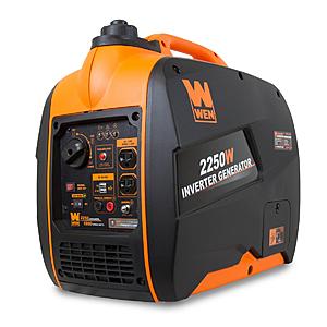 WEN 56225i 2250-Watt Portable Inverter Generator with Fuel Shut Off - $385, Free shipping, no tax at Wen Products