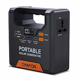 Lightning Deal - Chafon 133WH Portable Power Station 25% off plus 5% clippable coupon for $95.59 @ Amazon
