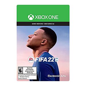 FIFA 22: Standard Edition - Xbox [Digital Code] $8.99 - Amazon