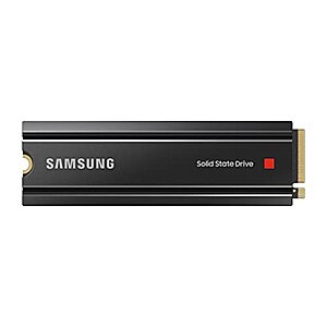 SAMSUNG 980 PRO SSD with Heatsink 1TB PCIe Gen 4 NVMe M.2 Internal Solid State Hard Drive - $119.99 + F/S - Amazon