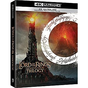 The Lord of the Rings Trilogy: Extended + Theatrical Set (4K Ultra HD) - $43.99 + F/S - Amazon