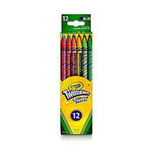 12-Count Crayola Twistables Colored Pencil Set (Assorted Colors) - $2.93 - Amazon