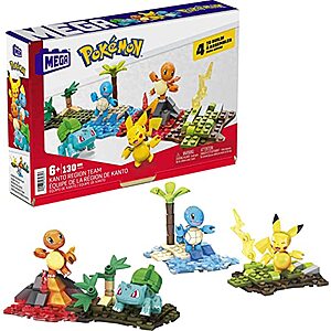 130-Pc Mega Pokemon Kanto Region Team Toy Building Set $12.75 + Free Store Pickup