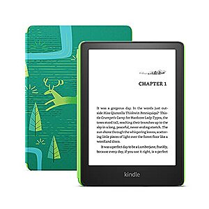 8GB 6.8" Kindle Paperwhite Kids w/ Cover (2021) + 1-Year Kids+ Subscription - $109.99 + F/S - Amazon