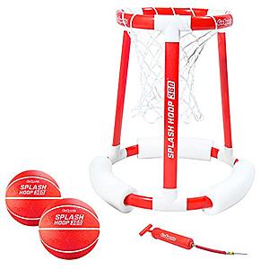 GoSports Splash Hoop 360 Floating Pool Basketball Game Set (Red) - $10.92 - Amazon