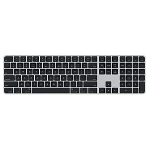 Apple Magic Keyboard with Touch ID and Numeric Keypad for Mac Computers with Apple Silicon (Wireless, Rechargable) - US English - Black Keys - $173.00 + F/S - Amazon