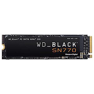 2TB WD Black SN770 Gen4 PCIe NVMe Solid State Drive - $109.99 + F/S - Amazon
