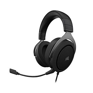 Corsair HS60 HAPTIC Stereo Gaming Headset with Haptic Bass, Carbon - $64.99 + F/S - Amazon