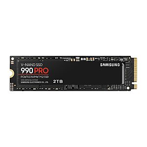 $129.99: 2TB Samsung 990 PRO PCle Gen 4x4 NVMe Internal SSD