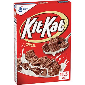 $2.85 /w S&S: KIT KAT Chocolatey Cereal, Breakfast Cereal Made with Whole Grain, 11.5 oz