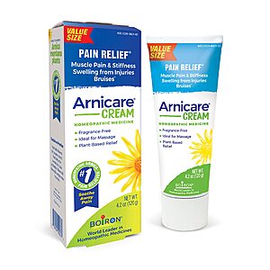 $10.82 /w S&S: Boiron Arnicare Cream for Soothing Relief - 4.2 oz