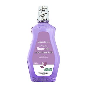 $3.78 /w S&S: Amazon Basics Anticavity Fluoride Mouthwash, 33.8 Fluid Ounces