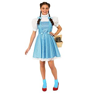 Rubie's Wizard of Oz Dorothy Dress w/ Hair Bows Halloween Costume $8.75