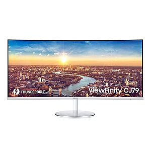 $389.99: SAMSUNG 34” ViewFinity CJ79 Series Ultrawide QHD (3440x1440) Computer Monitor, 100Hz
