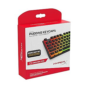 $14.99: HyperX Pudding Keycaps - Double Shot PBT Keycap Set with Translucent Layer
