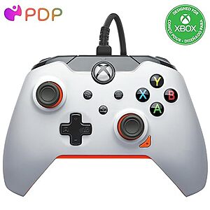 $16.19: PDP Wired Xbox Game Controller - Atomic White/Orange (Amazon Exclusive)