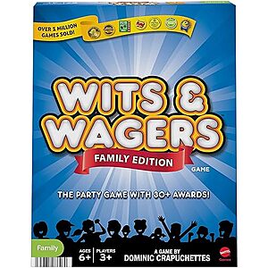 $9.99: Mattel Games Wits & Wagers Board Game Family Edition