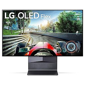 $1696.99: LG 42-Inch Class OLED Flex Smart TV with Bendable Screen 42LX3QPUA, 2022 - AI-Powered 4K TV, Alexa Built-in