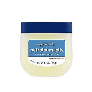 $1.39 /w S&S: Amazon Basics Petroleum Jelly White Petrolatum Skin Protectant, Unscented, 3.75 Ounce