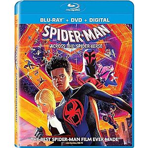 $9.99: Spider-Man: Across the Spider-Verse (Blu-ray + DVD + Digital HD)
