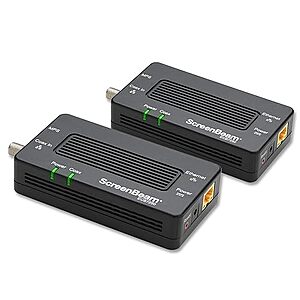 $90.00: ScreenBeam MoCA 2.5 Network Adapter for Higher Speed Internet, Ethernet Over Coax - Starter Kit (Model: ECB6250K02)