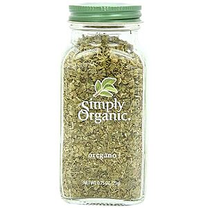 $3.51: Simply Organic Mediterranean Fancy Oregano Leaf, 0.75-Ounce Jar