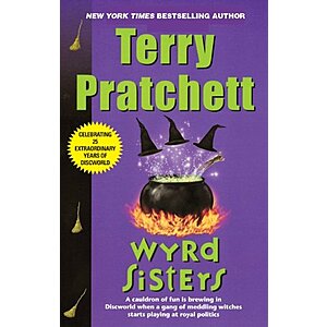 Wyrd Sisters: A Discworld Novel (Kindle eBook) by Terry Pratchett $2.99