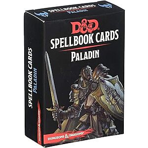 $8.25: Dungeons & Dragons Spellbook Cards: Paladin (D&D Accessory)