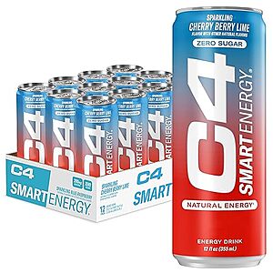 12-Pack 12-Oz C4 Smart Energy Drink (Various) from $12.50 w/ Subscribe & Save