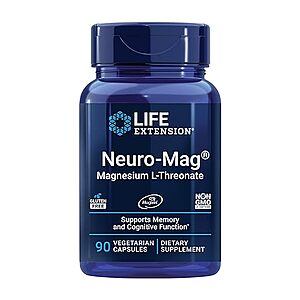 $19.01 /w S&S: Life Extension Neuro-mag Magnesium L-threonate, 90 Vegetarian Capsules