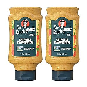 $4.53 /w S&S: 2-Count 12oz Sir Kensington's Mayonnaise Chipotle Mayo